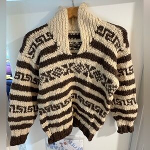 Vintage Cowichan wool sweater